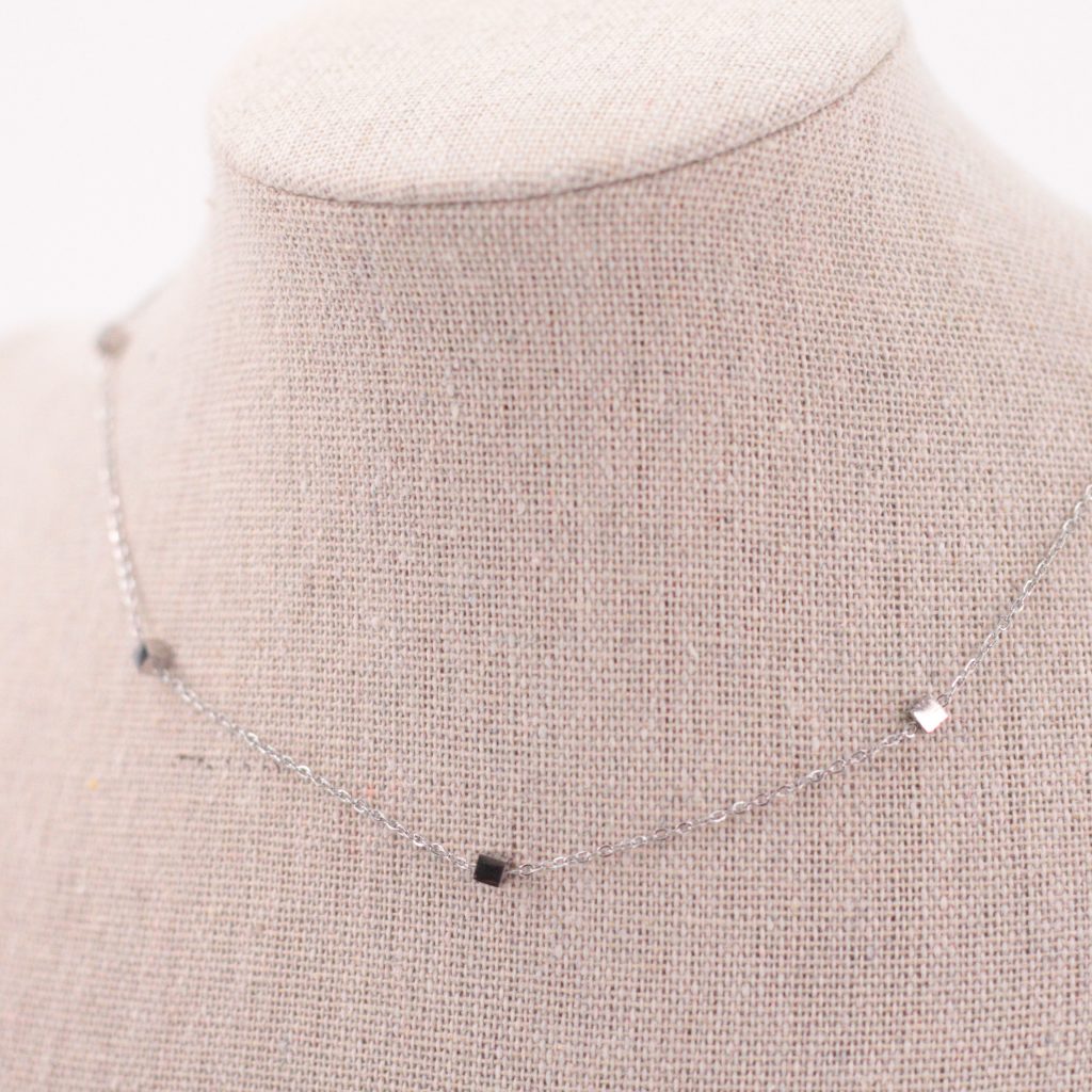 Chocker acero plata