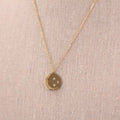Collar acero luna llena