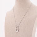 Collar acero corazón candado
