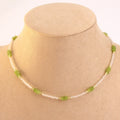 Collar acero piedra natural azul