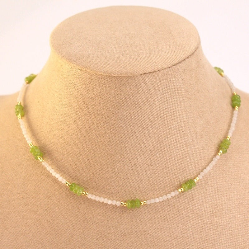 Collar acero piedra natural azul