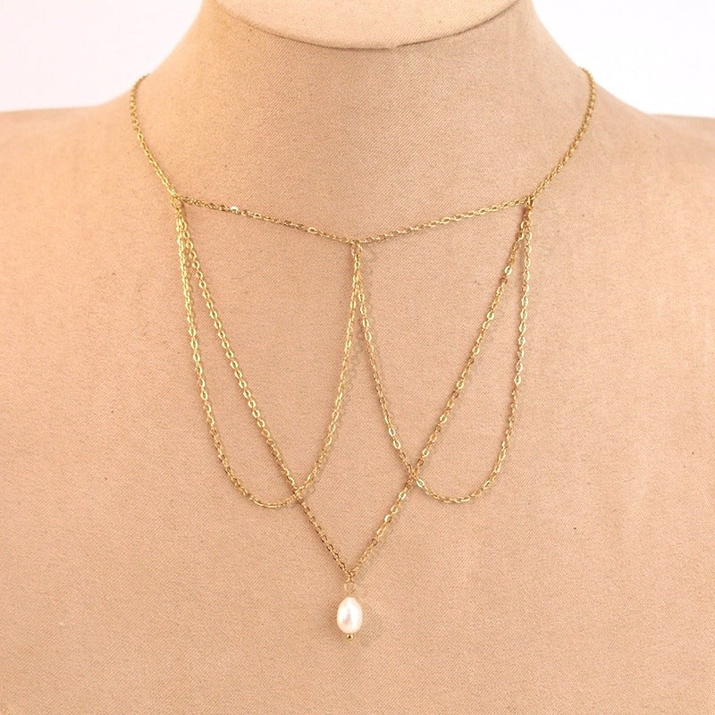 Collar chocker perla