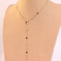 Collar acero estrellas de circonitas