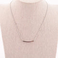 Collar acero plata